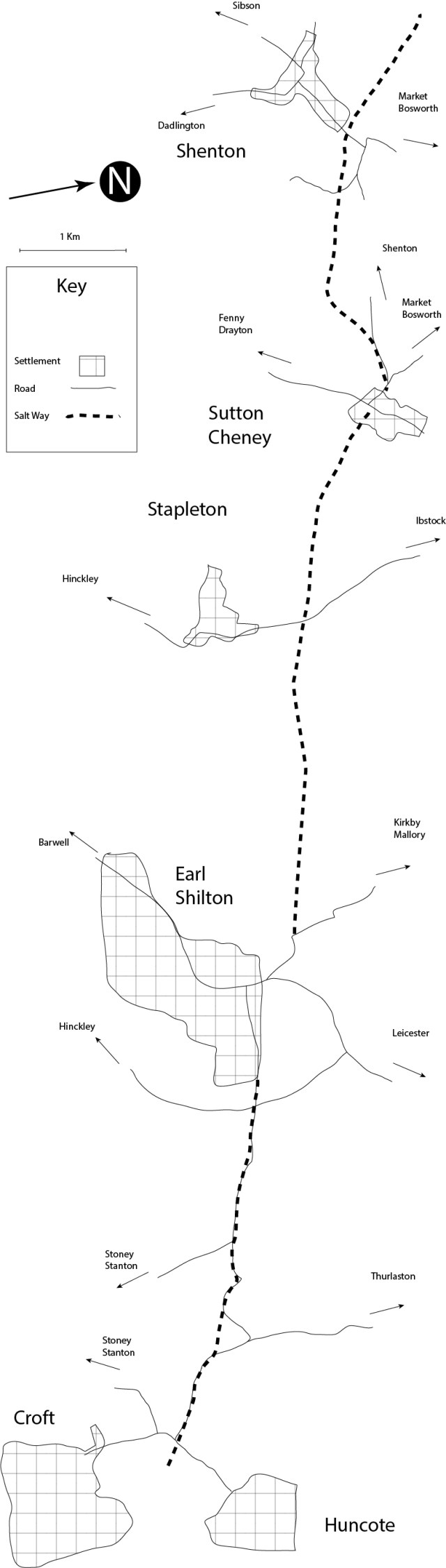 Salt Way - Shenton to Croft