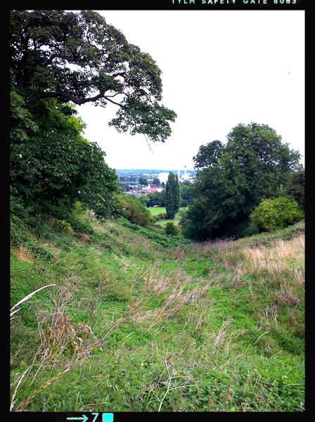 The view from the castle dow to the Nestle factory