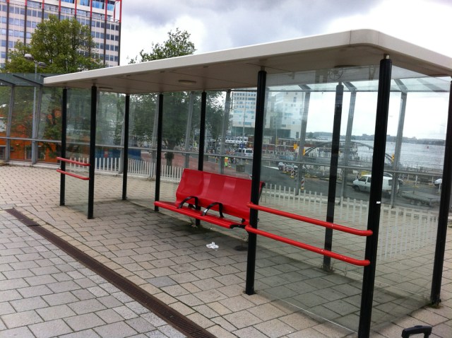I am not joking...this is the first class waiting area for the Thalys train