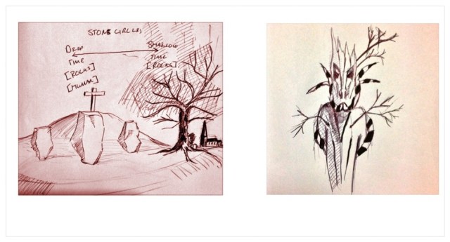 Deep Time Sketch and Green Man