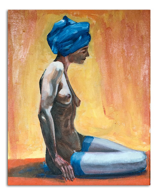 Nude with Blue Turban 13