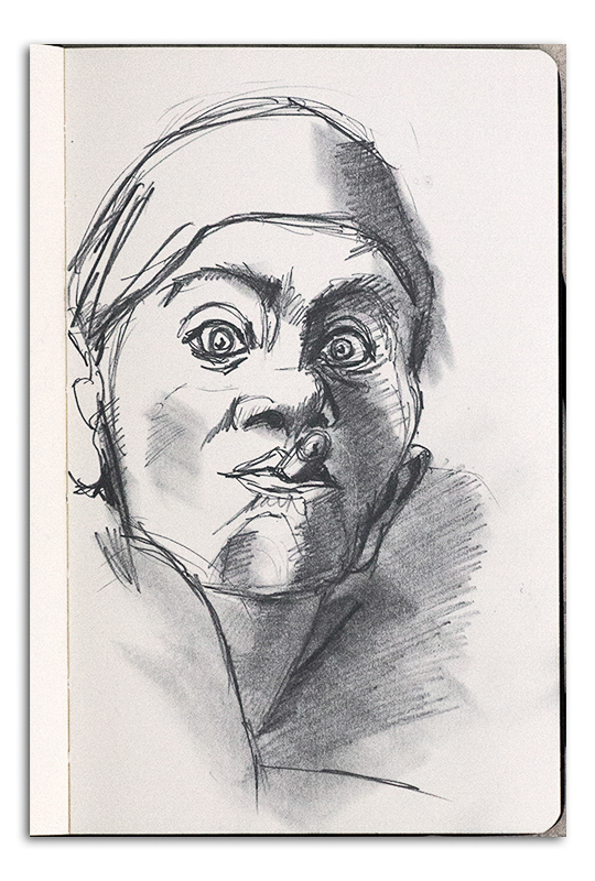 Man with Cigar - sketch