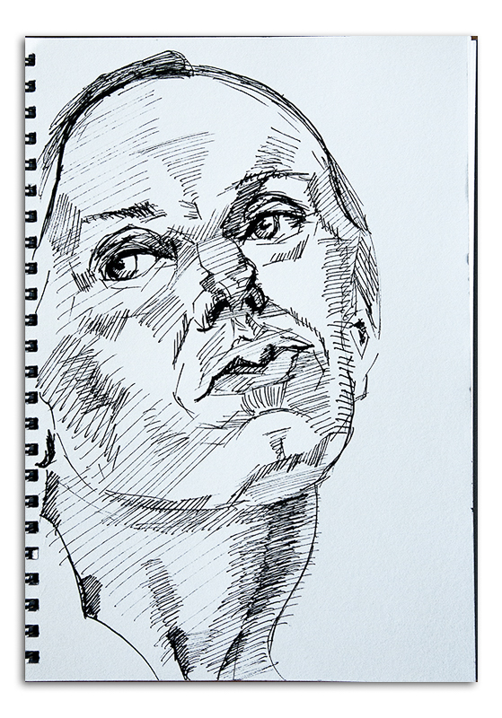 Female Face - Line Drawn