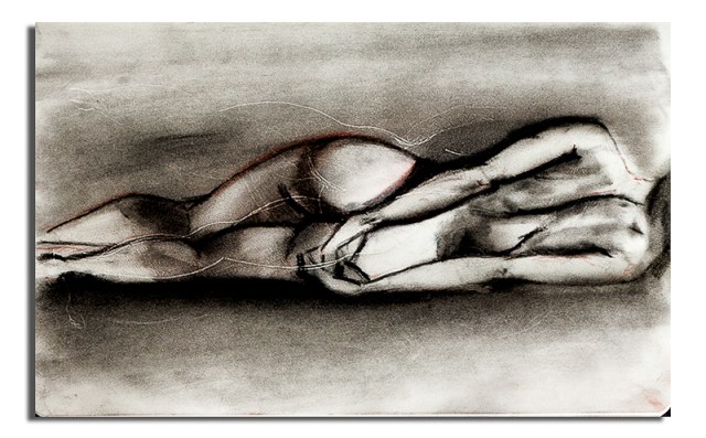 Nude Woman Lying on her side