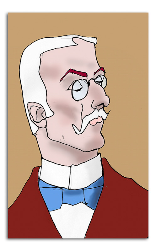 Pompous White Haired Man