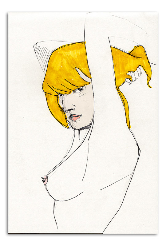 Girl with Harvest Yellow Hair