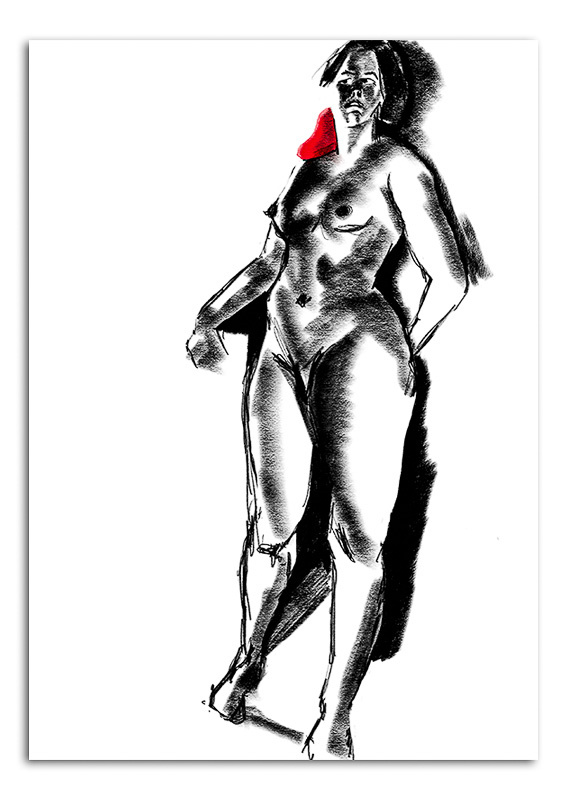 Scandi Noir with Red